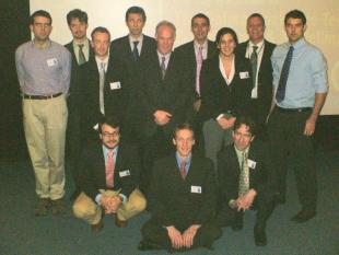 From left: Martin Gillie, Wolfram Jahn, Allan Jowsey, Guillermo Rein (kneeling), Pedro Reszka, Peter M. Mundy, Thomas Steinhaus (seated), Jose Torero, Cecilia Abecassis Empis, Stephen Welch (kneeling), Eddie Renfrew, Adam Cowlard.